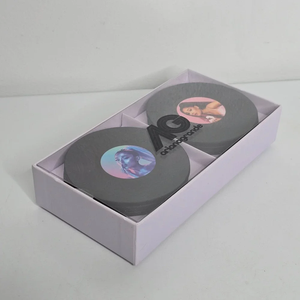 Ariana Grande Fragrances Record Coasters 6 Piece Set Cloud Limited Edition NEW